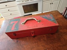 Vintage Snap On Tools tool Box  Red Locking READ Vintage Used