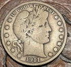 1911 D Barber Half Dollar USA 🇺🇸 Historic Silver Coin Low Mintage 695,080 🔥