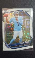 2025 Panini Prizm - Cam Ward Rookie White Disco Prizm #352 (RC) Tennessee Titans