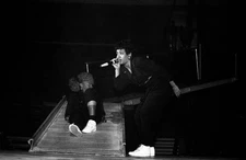 Rappers Pepa and Salt of Salt-N-Pepa performs at Kemper Arena in K- Old Photo 1