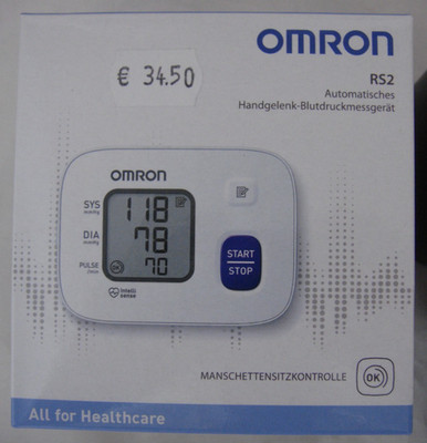 Omron RS 2 HEM-6161-D Handgelenk-Blutdruckmessgerät 13,5-21,5 cm