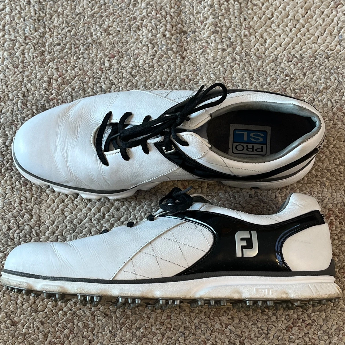 Footjoy Professional Mens Golf Shoes Black & Brown Reptile Size 10.5 M FootJoy ProLite Golf Shoes Black/Gray 56922 - Carl main image 4