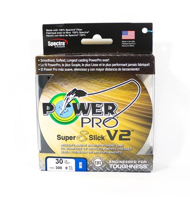 Power Pro Super 8 Slick Version 2 Spectra Linie 30lb by 300yds Blue (8202)