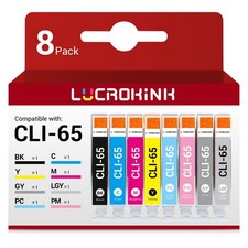 CLI-65 Ink Cartridges Combo Pack: Replacement for Canon 65 Ink