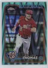 2024 Topps Chrome Aqua RayWave Refractor 166/199 Lane Thomas #66 1jk8