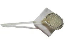 HAIR STICK CELLULOID AND RHINESTONE FAUX PEARL BEAUTIFUL