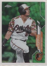 2020 Topps Chrome Green Wave Refractor 64/99 Anthony Santander #130 uk2