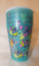 NEW DISNEY STITCH Plastic 16 0z. Drinking Cups NIP 4-PACK