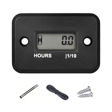 Inductive Digital Hour Meter Maintenance Reminder for Generator ATV Lawn Mower