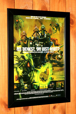 1998 Oddworld Abe's Exoddus PS1 Werbeblatt Gerahmt Poster / Ad Page Framed 