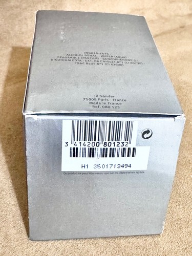 Sander For Men Eau De Toilette By Jil Sander 125 ML SPRAY DISCONTINUED - Picture 3 of 6