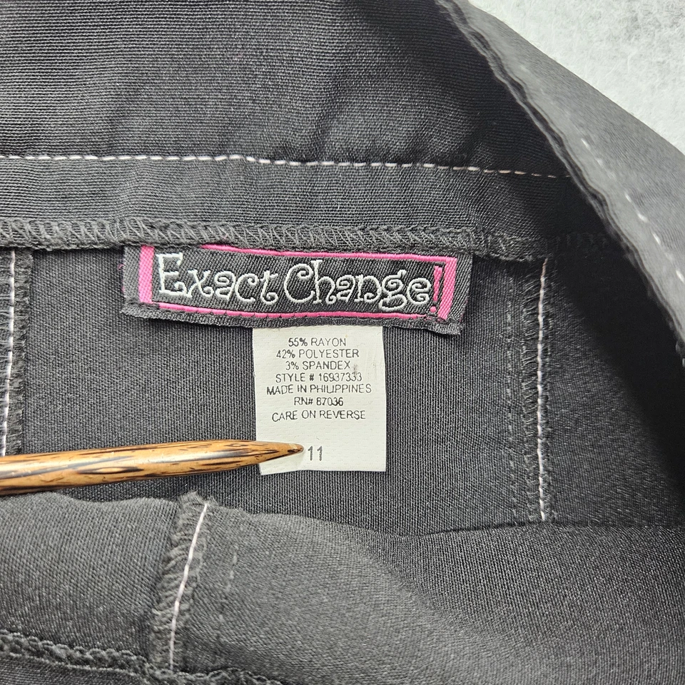 Женская черная плиссированная мини-юбка Exact Change размер 11 - Изображение 2 из 4