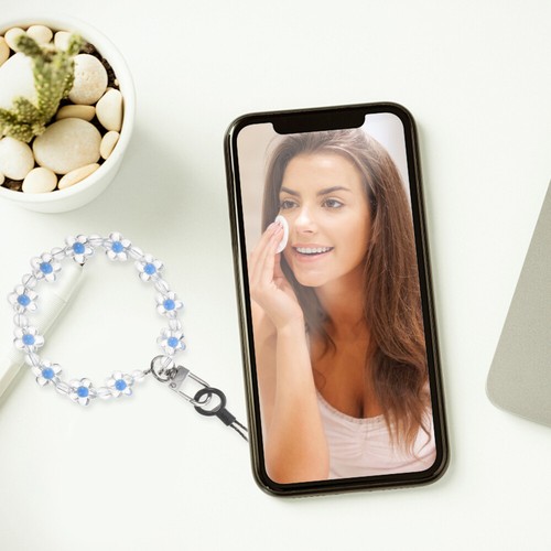 3 szt. Kryształowa smycz koralikowa Koralikowa bransoletka na telefon Pasek komórkowy Charm - Zdjęcie 8 z 12