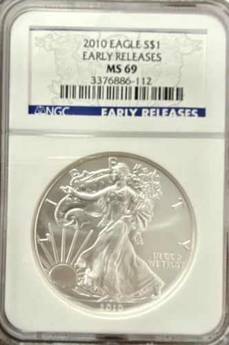 2010 NGC Early Releases MS69 Silver American $1 Eagle