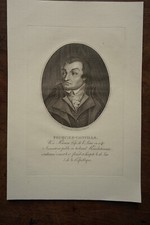 FOUQUIER TINVILLE (1746-1795) PORTRAIT ENGRAVING 19th century, DECAPITATED