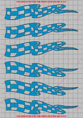 CKR9403PT Checker Flags General Paint Mask/ Stencil Kit
