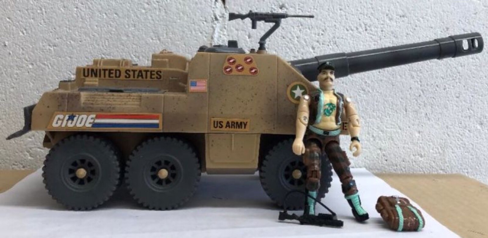 G.I. Joe Slugger Mobile Artillery Cannon Tank Gung-Ho 15th Anniversary COMPLETE