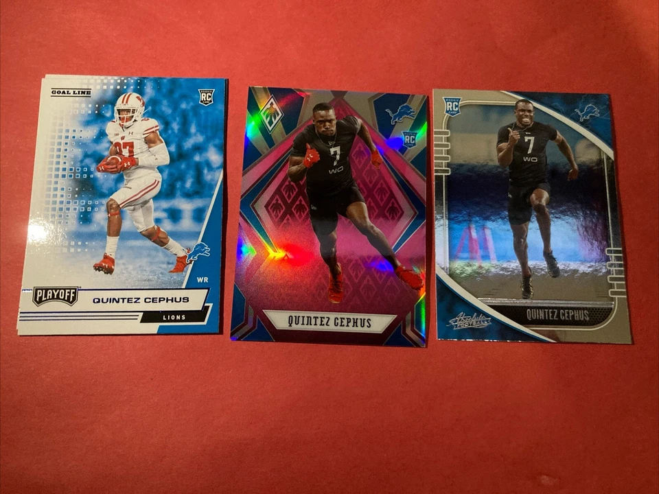 2020 Panini Phoenix Rookie Pink /199 - Quintez Cephus RC #175 - PLUS MORE - Image 2 of 4