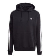 adidas Men's Adicolor Classics 3-Stripes Hoodie Black/White IM2088 i