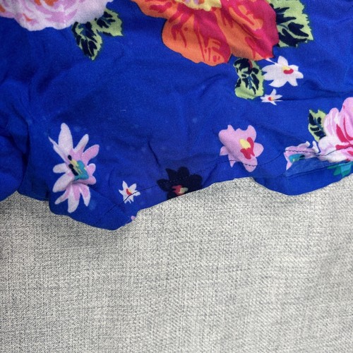 Matilda Jane Romper Women Sz M Short Sleeves Blue Floral Print Rayon - Picture 11 of 11