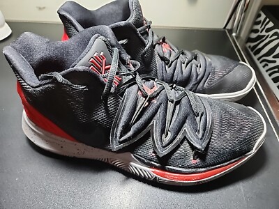 Nike Kyrie 5 Bred Basketball Shoe Size 11 Mens Red Black 