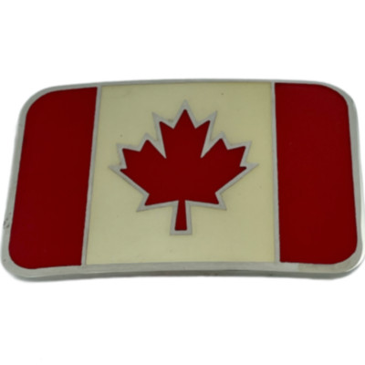 Canada Canadian Flag Maple Leaf Belt Buckle Buckles Buckles
