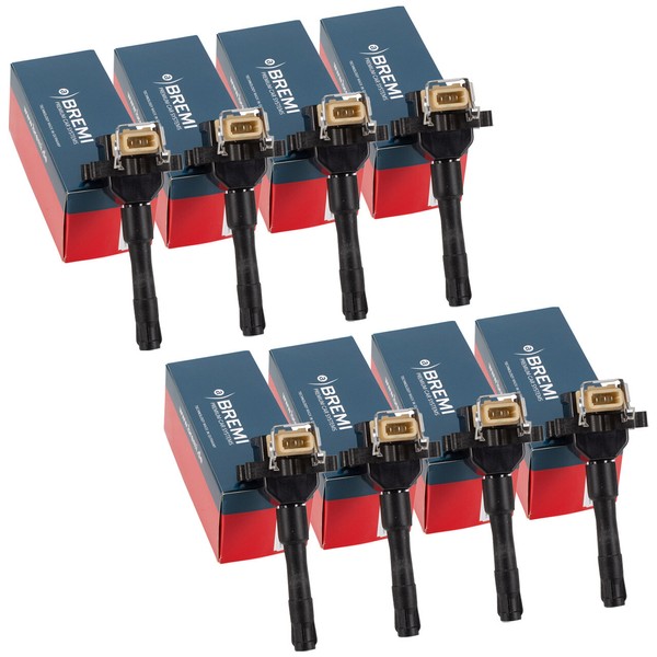 8X Bremi ZüNdspule FüR Bmw 5Er E34 530/540I V8 7Er E32 E38 730/740I V8 E31 840I-image