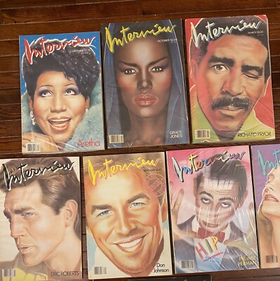 Vintage Andy Warhol Interview Magazine Lot Of 8 | eBay
