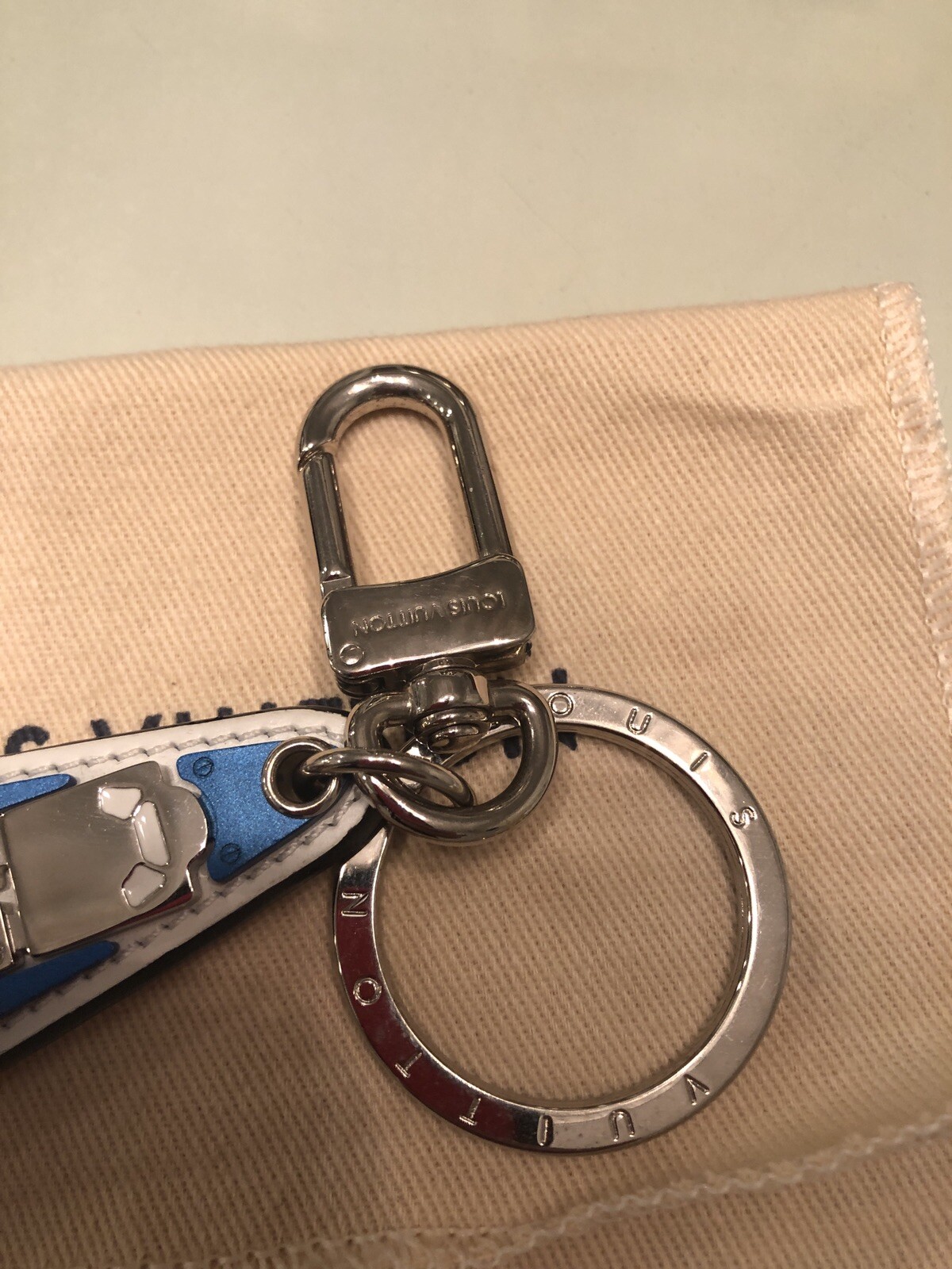 Authentic Pristine Louis Vuitton Keychain Porto Cre M… Gem