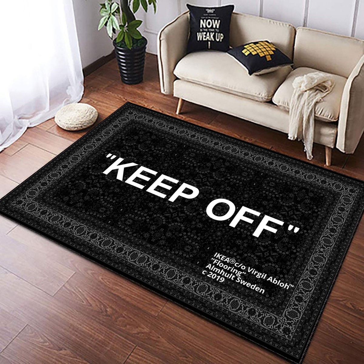 Keep Off, Keepoff Pattern, Popular Rug, Home Decor Rugs, Area Rug