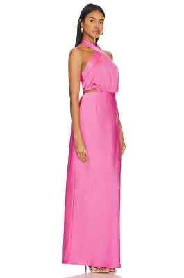 NWT MINKPINK Finlay Halter Dress In Clay Color Size Medium; MSRP $180