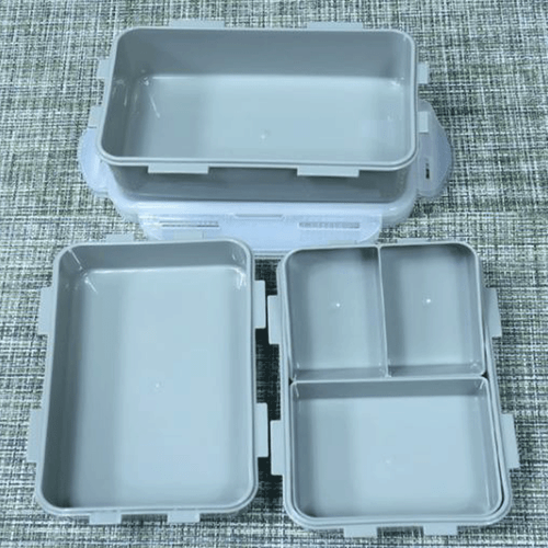 LocknLock) Food Containers Rectangle Lunch Box Set / 3 Tier (with ice pack -817 - Picture 3 of 9