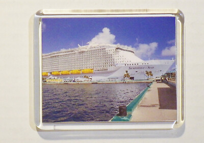 REFRIGERATOR MAGNET ROYAL CARIBBEAN SYMPHONY OF THE SEA CRUISE SHIP - 3.5 x 3