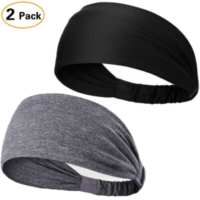 Fascia Elastic In Microfibra Per Sport, Assorbente Traspirante, Unisex Per Running E Fitness, Nero - 4
