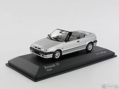 Renault 19 Cabriolet 1992 Rouge Métallique 1/43 Minichamps 940113731