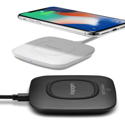 Qi Fast Wireless Charger Spigen®[F301W] Quick Charging Pad