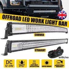 Tri-Row LED Work Light Bar 22/32/42 inch 12V Offroad 4x4 ATV Car Driving SUV ATV