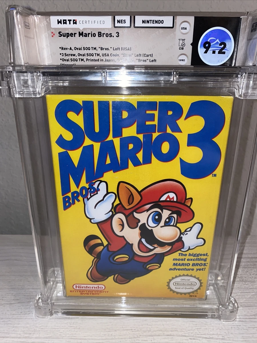 Super Mario Bros. 3 -- Nintendo NES RARE First Print Left Bros Game Only