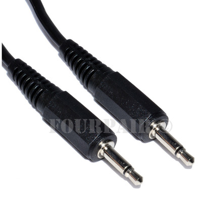 3ft - 3.5mm Male to Male Mono Audio Patch Cable Cord 1/8'' TS Plug Mic Microphone