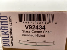 ICO V92434 Bath 9-13/16" Glass Corner Shelf