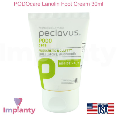 PODOcare Lanolin Foot Cream 30ml Natural Protective Moisture by Ruck Peclavus