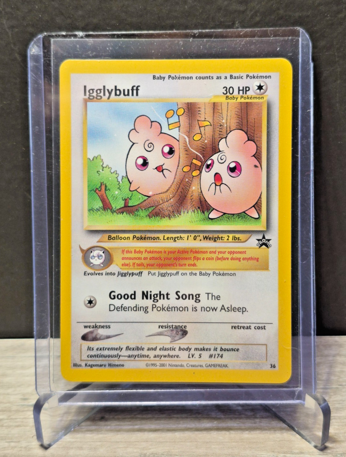 Igglybuff 36/53 Black Star Promo 2001 WOTC Vintage Pokémon Card NM