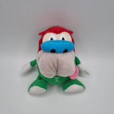 Vintage 1992 Stimpy Plush Nickelodeon Ren  Stimpy Show Dakin Bedtime Pajamas 7"