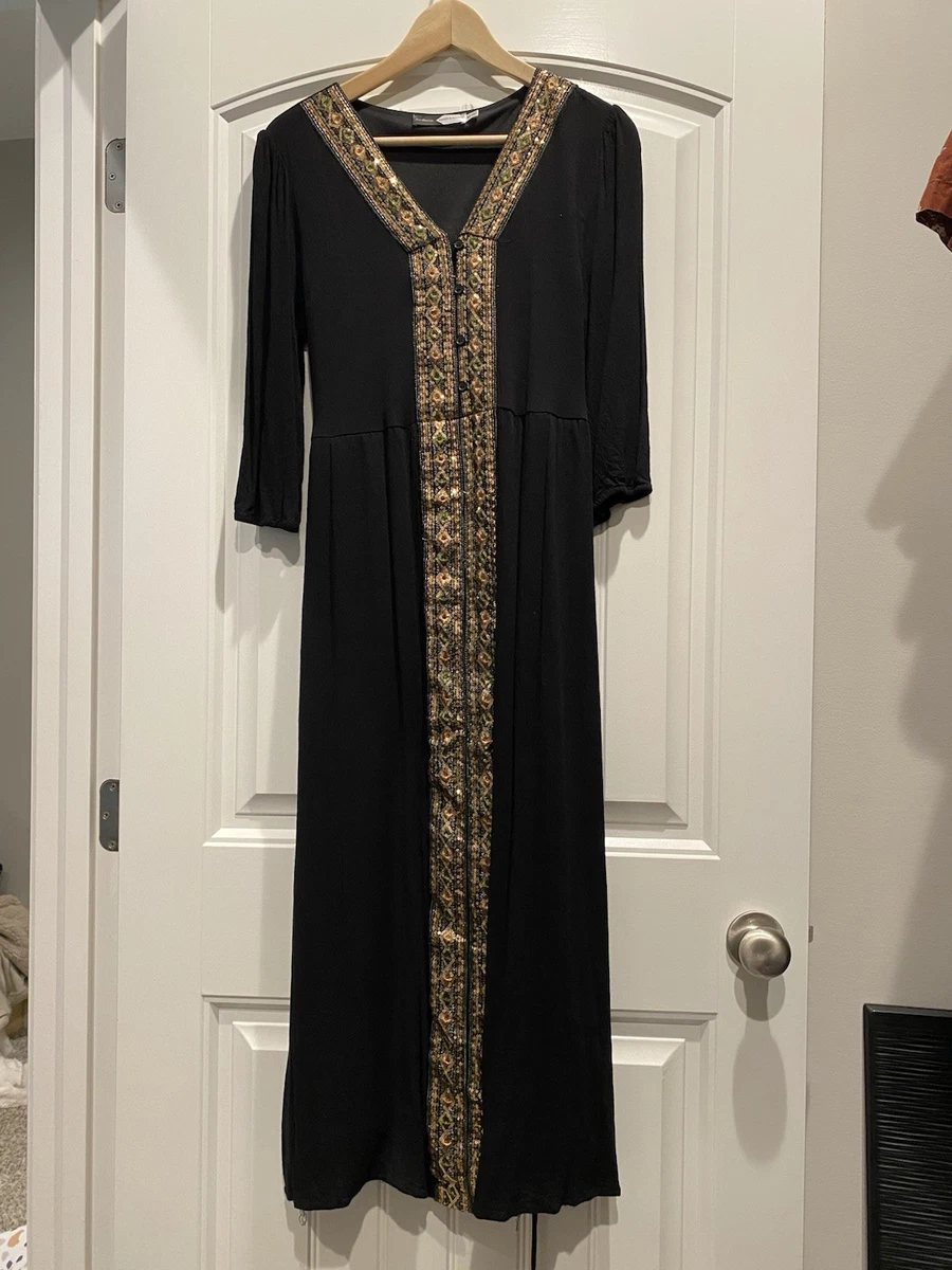 piper and scoot embroidered dress The Wiggins Scoop Neck Embroidered Dress in Navy Large main image 1