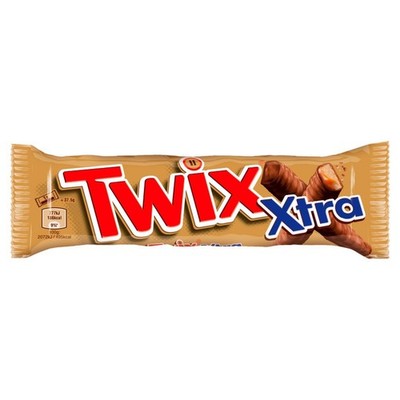 5900951312250 Twix Xtra Baton z ciastkami i karmelem oblany czekoladą 75 g (2 x 