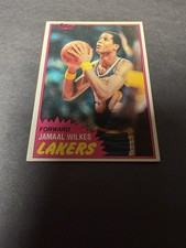 Topps 1981-82 Jamaal Wilkes #23 Los Angeles Lakers Basketball NBA Card