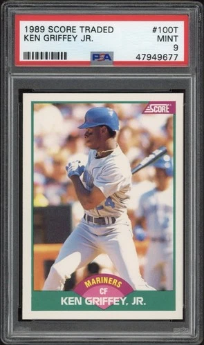 1989 Score Traded Ken Griffey Jr. Rookie #100T PSA 9 Mint HOF Seattle Mariners