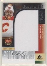 2020 SP Game Used 2019 NHL Heritage Classic Banner Year Relics David Rittich n1u