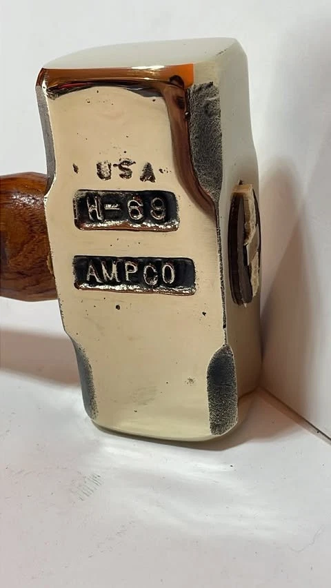 Herramientas de seguridad Ampco RESTAURADAS H-69 martillo de trineo sin chispas. Hecho en USA Foto 4 de 4