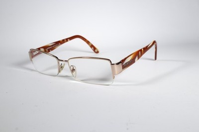 Versace Brille 1172 Damen Gold/Braun Halbrand Metall Brille Brillengestell